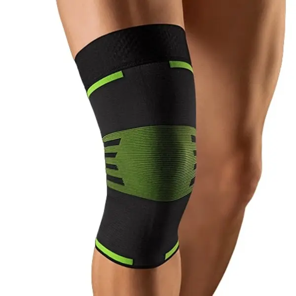 Суппорт колена Bort Medical ActiveColor® Sport Knee Support, черный/зеленый