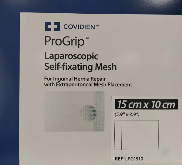 Имплантат для внутреннего протезирования ProGrip Laparoscopic Self-Fixating Mesh 15X10см