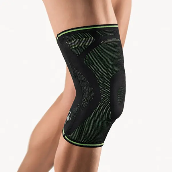 Суппорт колена Bort Medical StabiloGen® Sport, спортивный, компрессионный, черный/зеленый