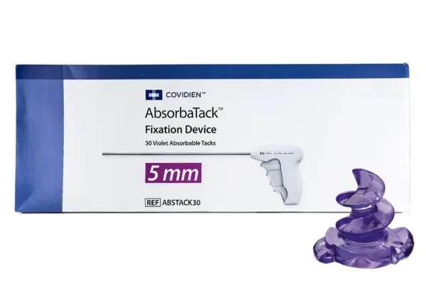 Одноразовое фиксирующее устройство AbsorbaTack с 30 фиолетовыми рассасывающимися скрепками