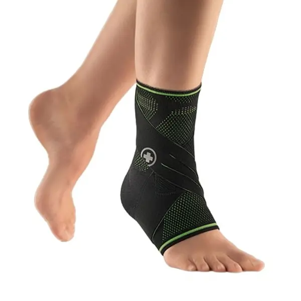 Суппорт для голеностопа Bort Medical TaloStabil® Plus Sport, спортивный, черный/зеленый, с фиксирующими лентами